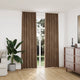 Vidaxl rideaux Blackout 2 Sts avec crochets 140x245 cm en velours beige