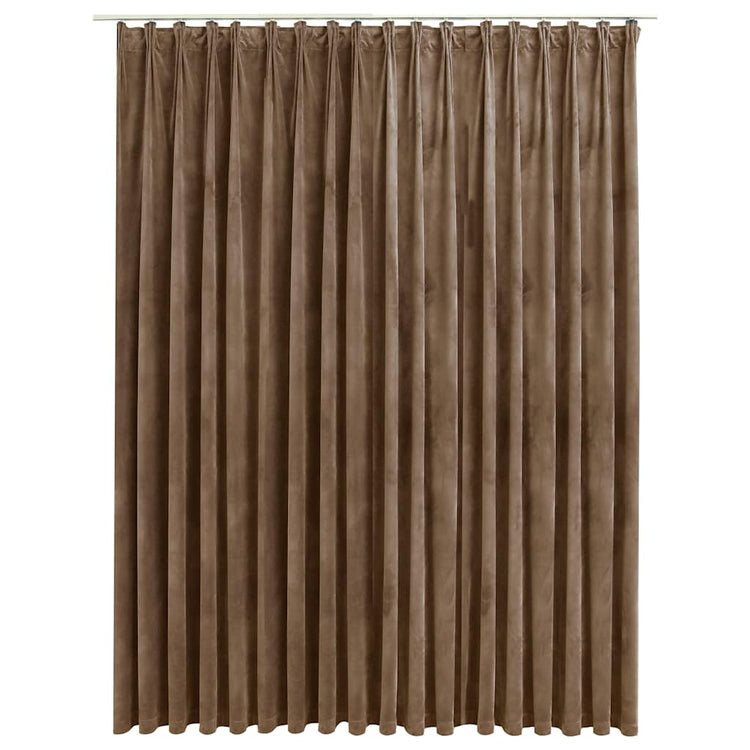 Vidaxl rideau occlusion avec crochets 290x245 cm en velours beige