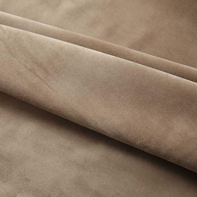 Vidaxl rideau occlusion avec crochets 290x245 cm en velours beige