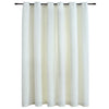 Rideau vidaxl accablant avec des anneaux 290x245 cm crème en velours