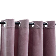 Vidaxl rideaux Blackout avec anneaux 2 st 140x225 cm en velours rose - afbeelding 3
