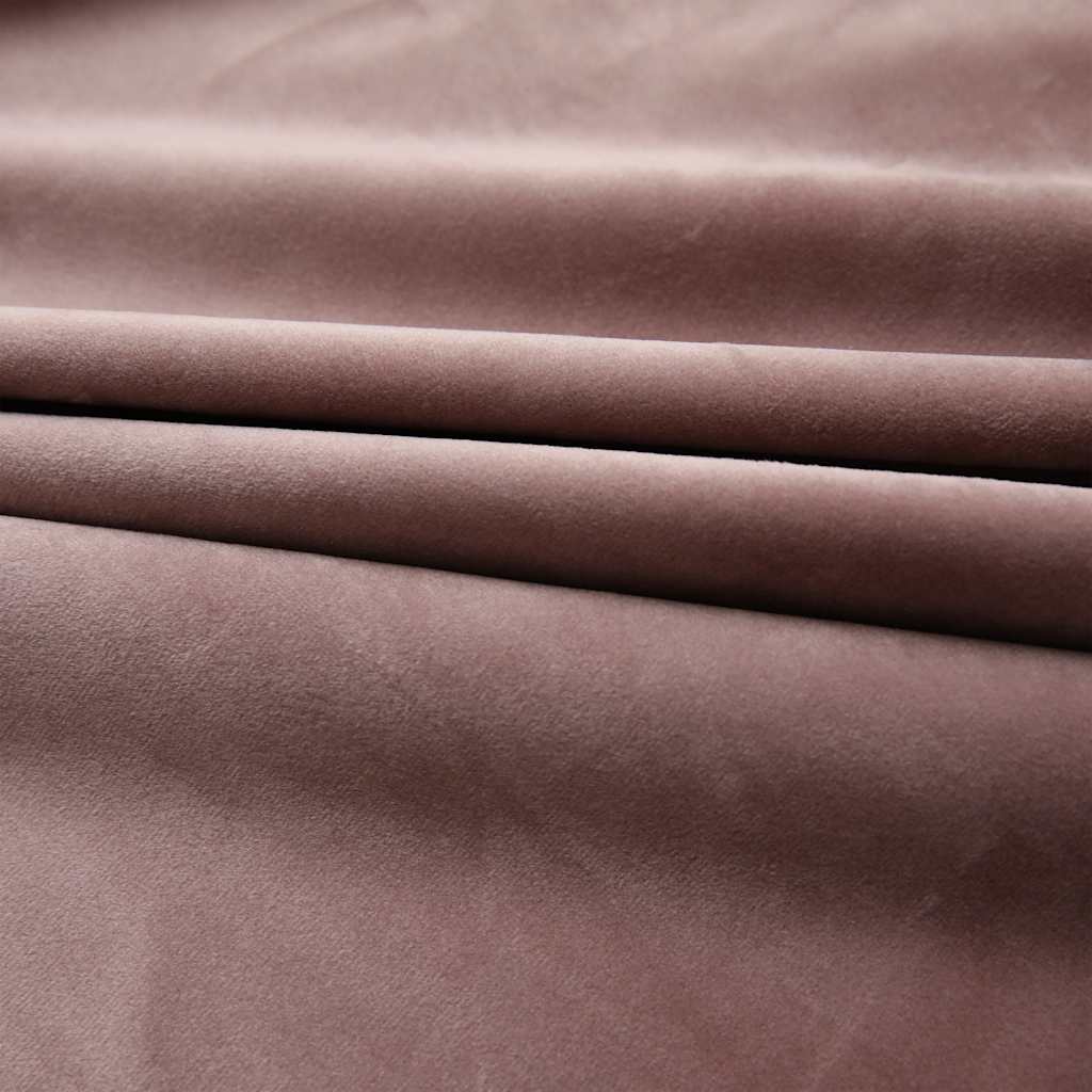 Rideau vidaxl accablant avec des crochets 290x245 cm en velours rose