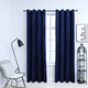 Vidaxl rideau noir avec anneaux 2 st 140x245 cm en velours bleu