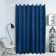 Rideau vidaxl accablant avec des anneaux 290x245 cm en velours bleu