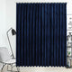 Vidaxl rideau occlusion avec crochets 290x245 cm en velours bleu