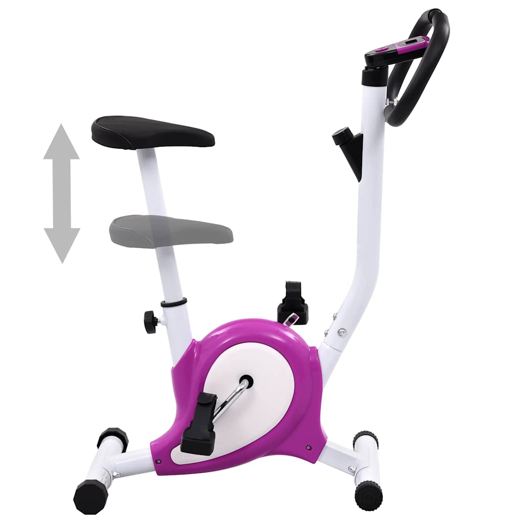 Vélo d'exercice vidaxl avec résistance aux pneus violet