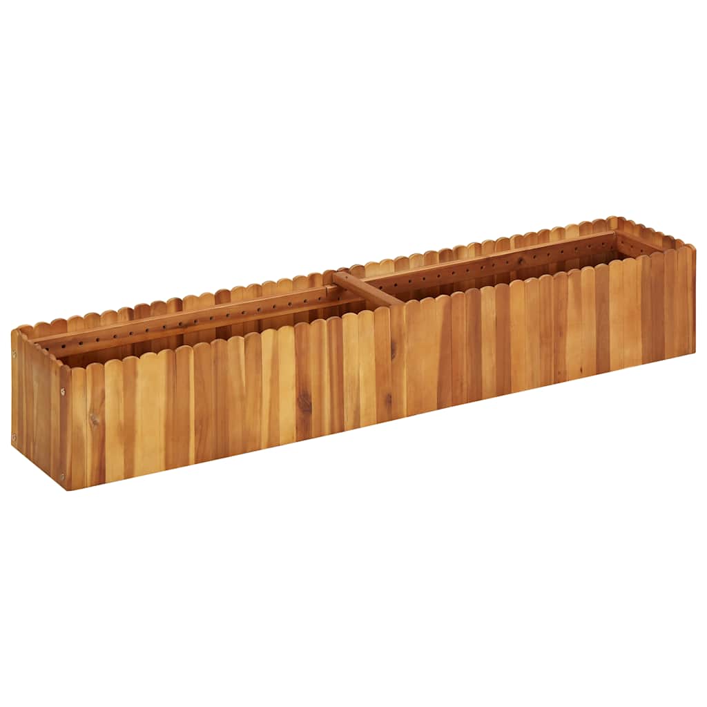 Vidaxl Planter surélevé 150x30x25 cm en bois d'acacia solide