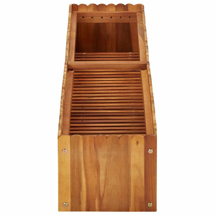 Vidaxl Planter surélevé 150x30x25 cm en bois d'acacia solide