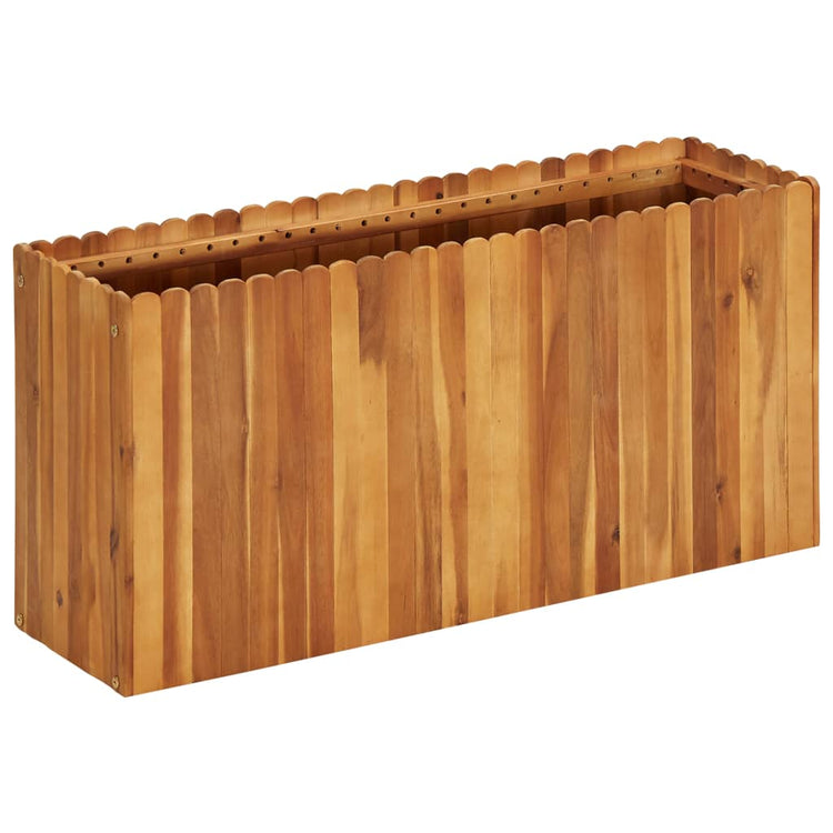 Vidaxx jardinière surélevée 100x30x50 cm bois d'acacia massif