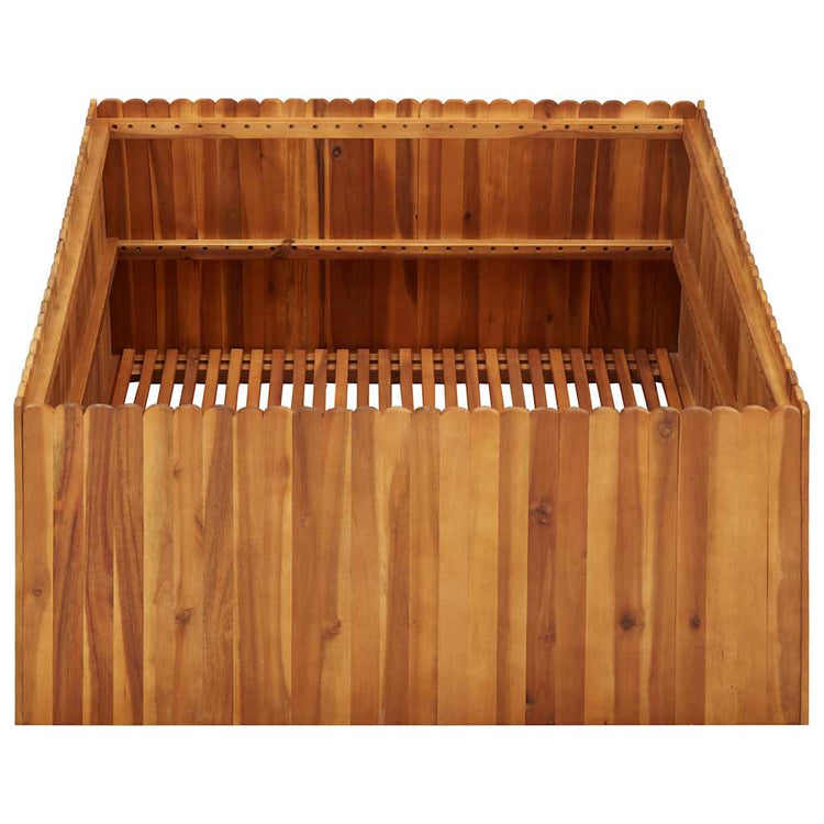 Vidaxl Planter surélevé 100x100x50 cm ACACIAHOUIL SOLIDE