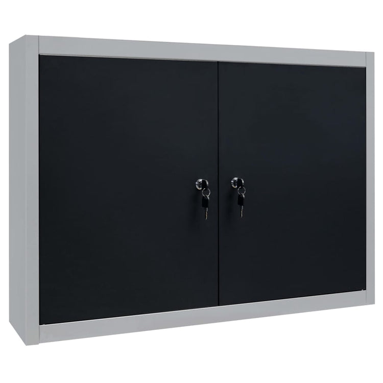 Armoire à outils murale Vidaxx en métal gris et noir