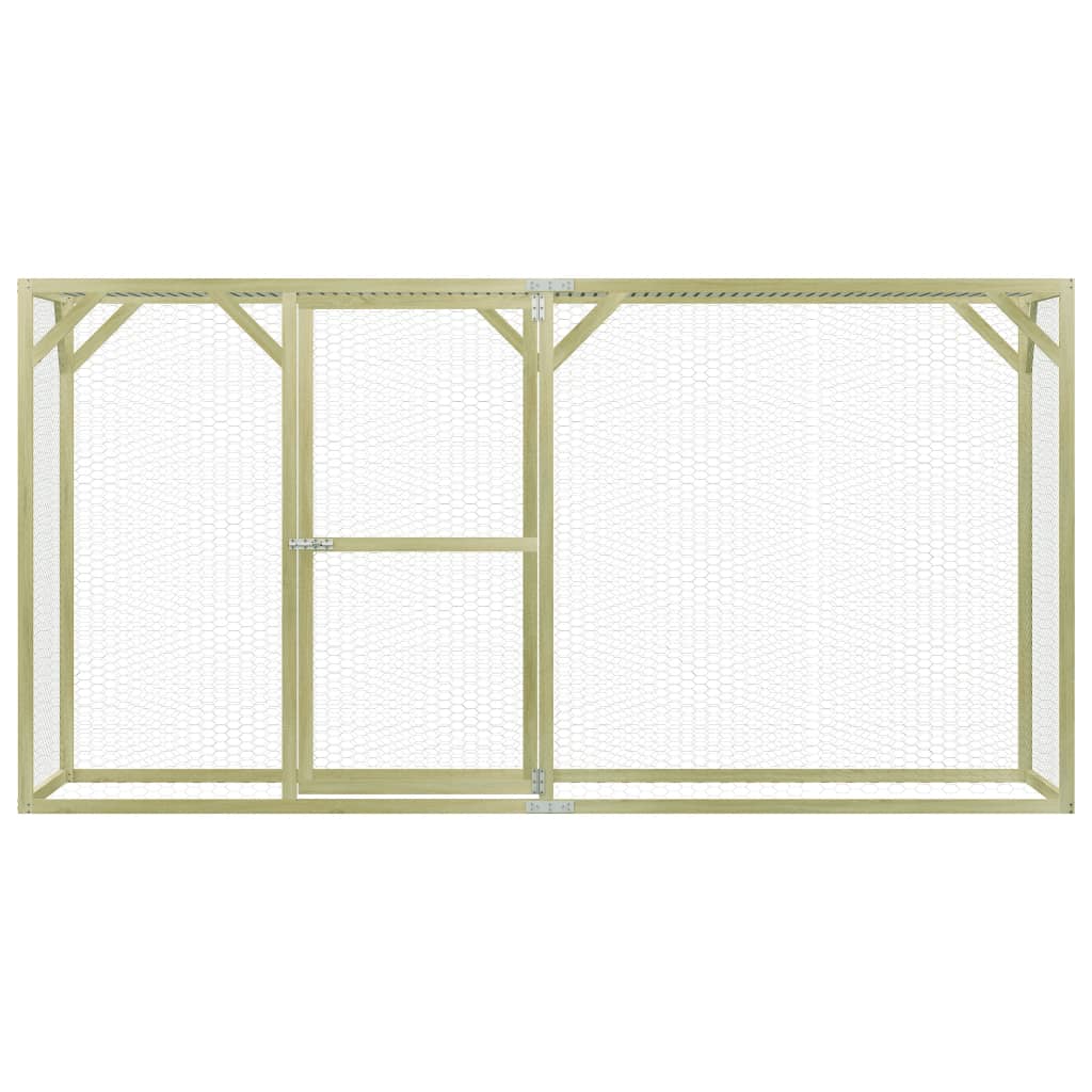 Vidaxl Poulet Coop 1.5x3x1,5 m Pine imprégnée