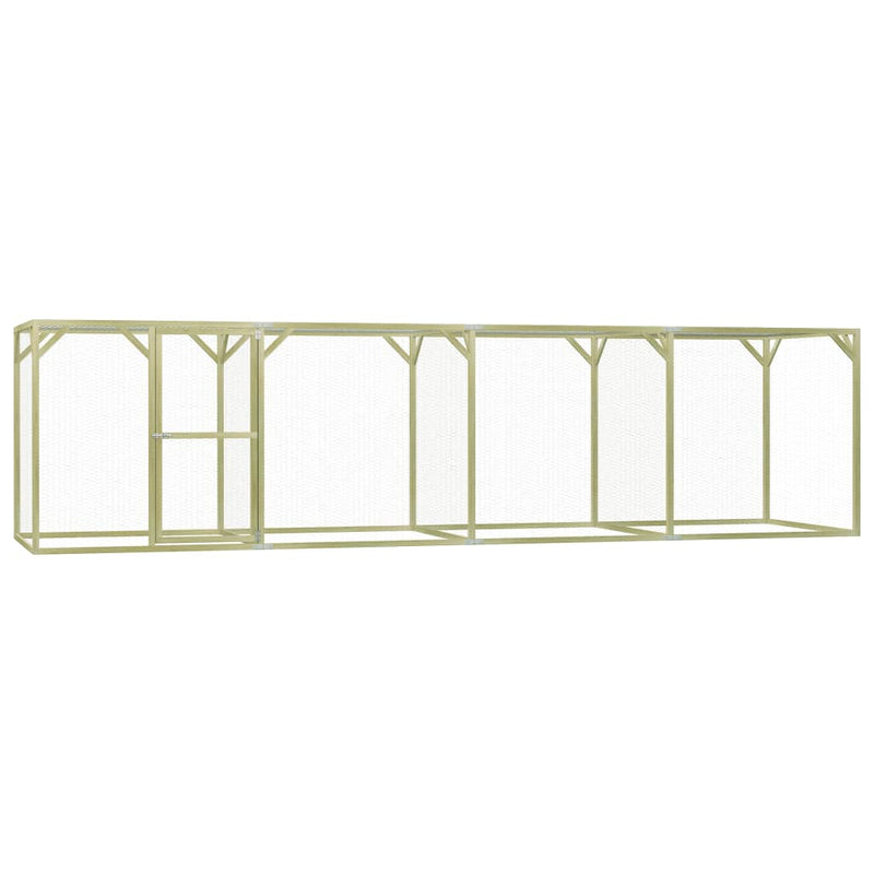 Vidaxl Chicken Coop 1.5x6x1,5 m Pine imprégnée