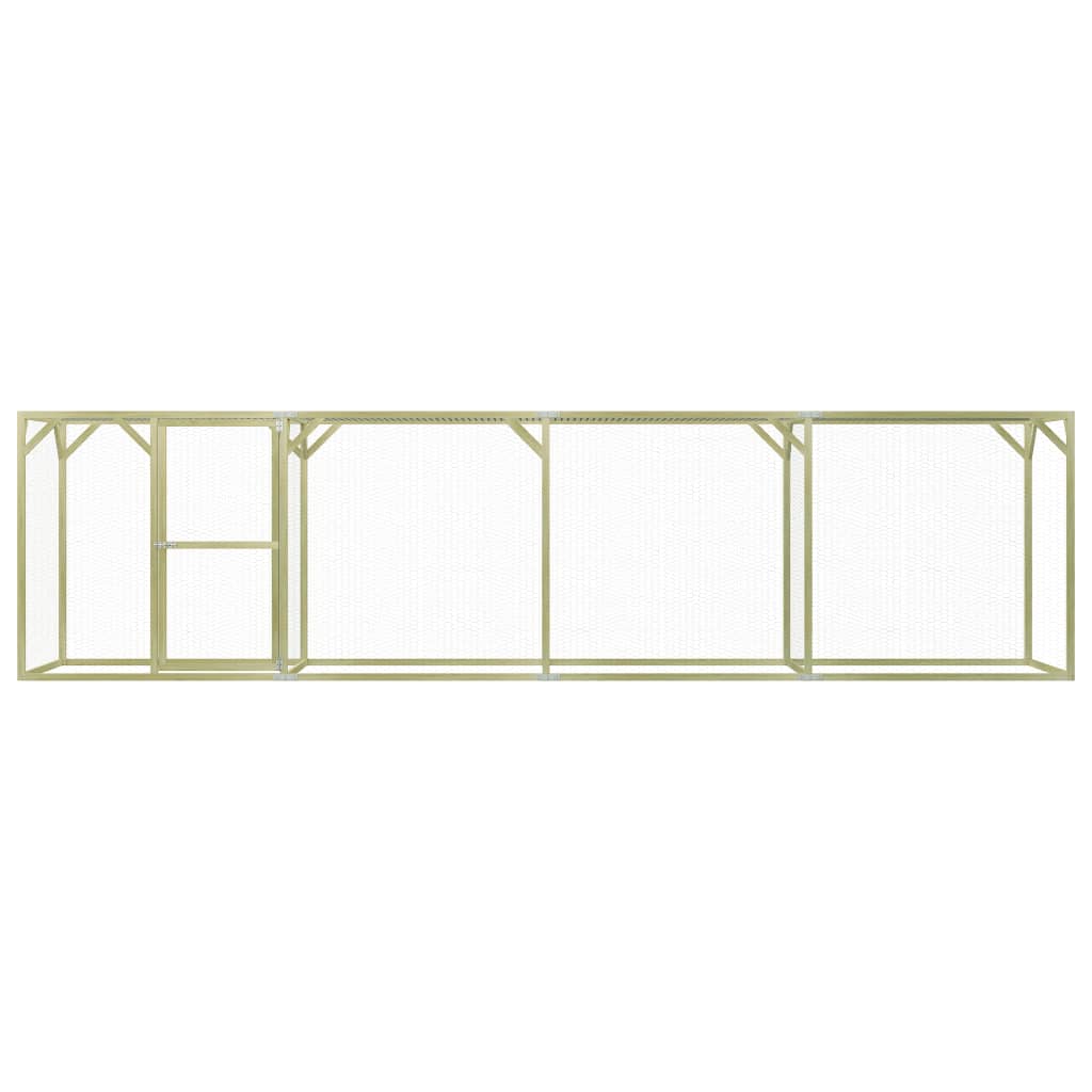 Vidaxl Chicken Coop 1.5x6x1,5 m Pine imprégnée