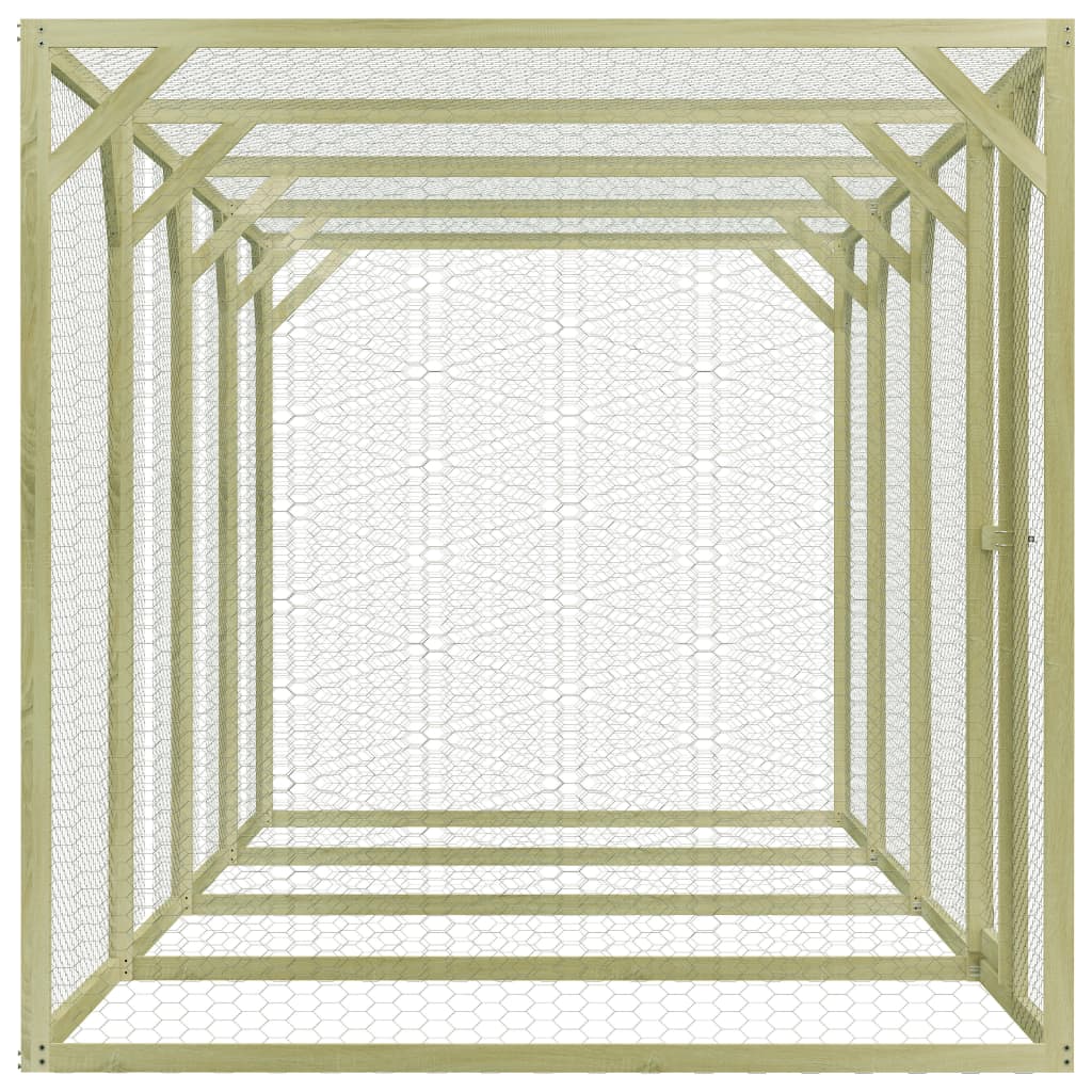 Vidaxl Chicken Coop 1.5x6x1,5 m Pine imprégnée