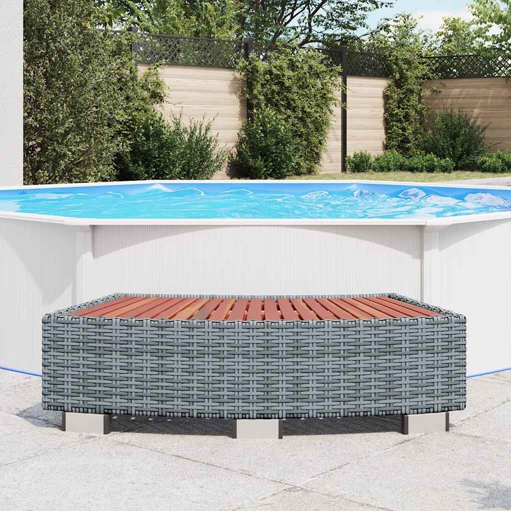 Vidaxl Splash 92x45x25 cm Gray en rotin