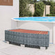 Vidaxl Splash 92x45x25 cm Gray en rotin