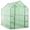 Vidaxl Walk -in Greenhouse avec 12 étagères 143x214x196 cm en acier