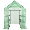 Vidaxl Walk -in Greenhouse avec 12 étagères 143x214x196 cm en acier