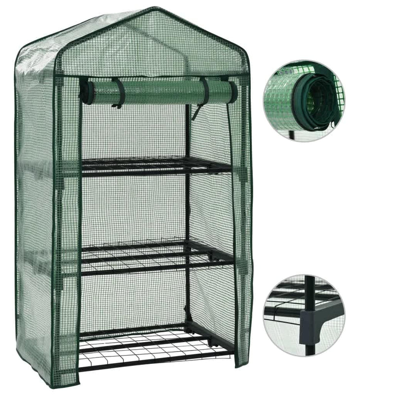 Vidaxl mini gaz 3 couches 69x49x125 cm