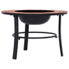 Vidaxl Fire Bowl Mosaic 68 cm Cerracotta en céramique -colore
