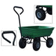 Benne de jardin VidaXL 300 kg 75l vert