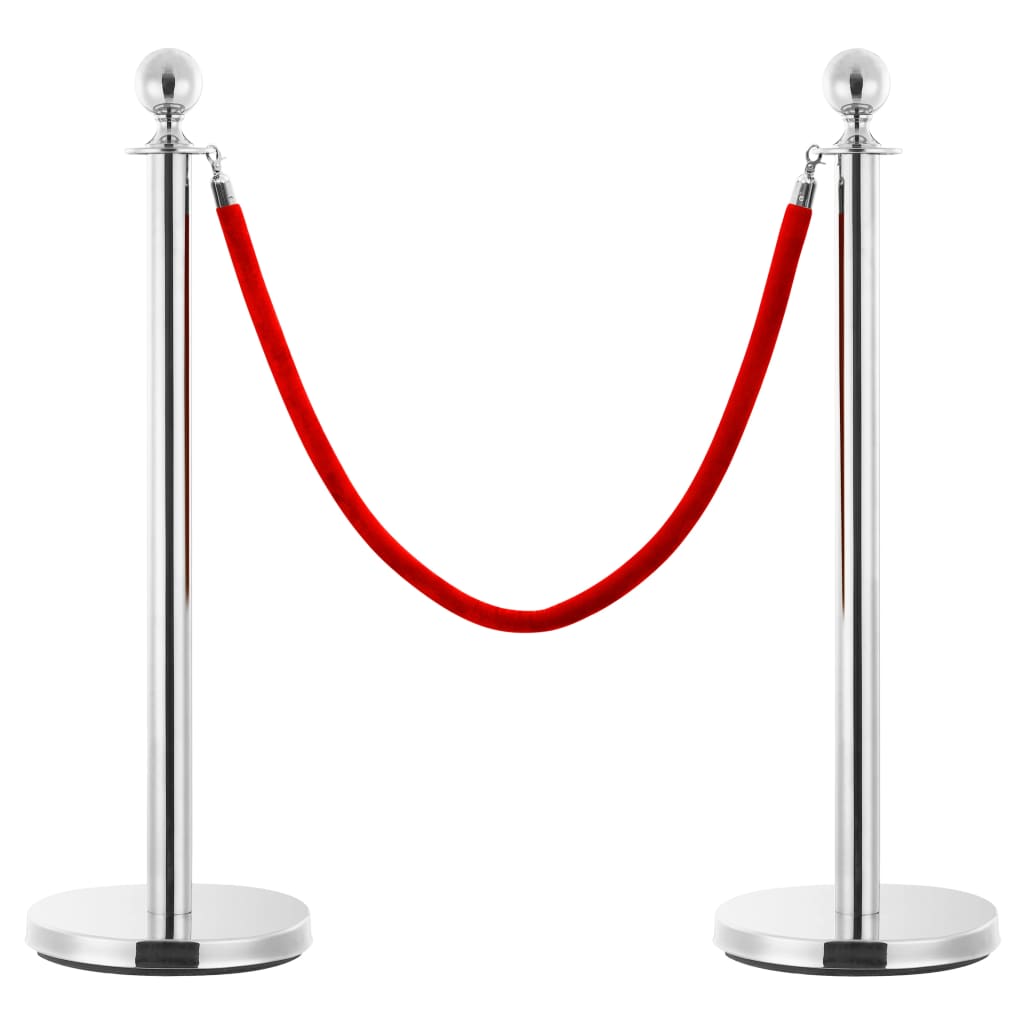 Vidaxl 3 parties VIP Set sans acier en acier argent coloré