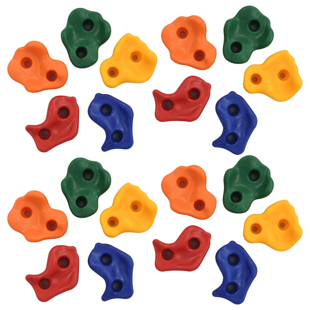 Vidaxl escalade des pierres 20 st pe multi-colorants