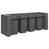 Vidaxl schanskorf contenants muraux 320x100x120 cm en acier galvanisé