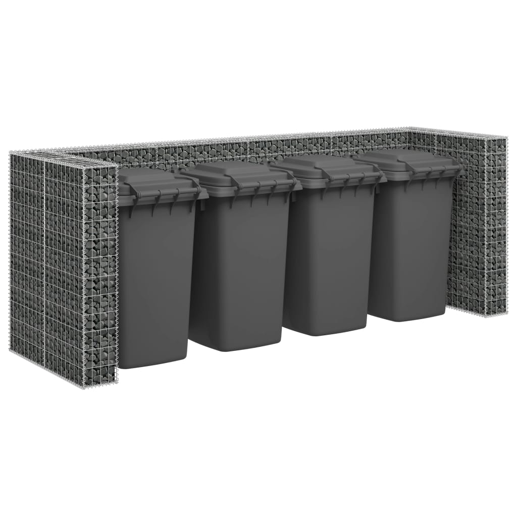 Vidaxl schanskorf contenants muraux 320x100x120 cm en acier galvanisé