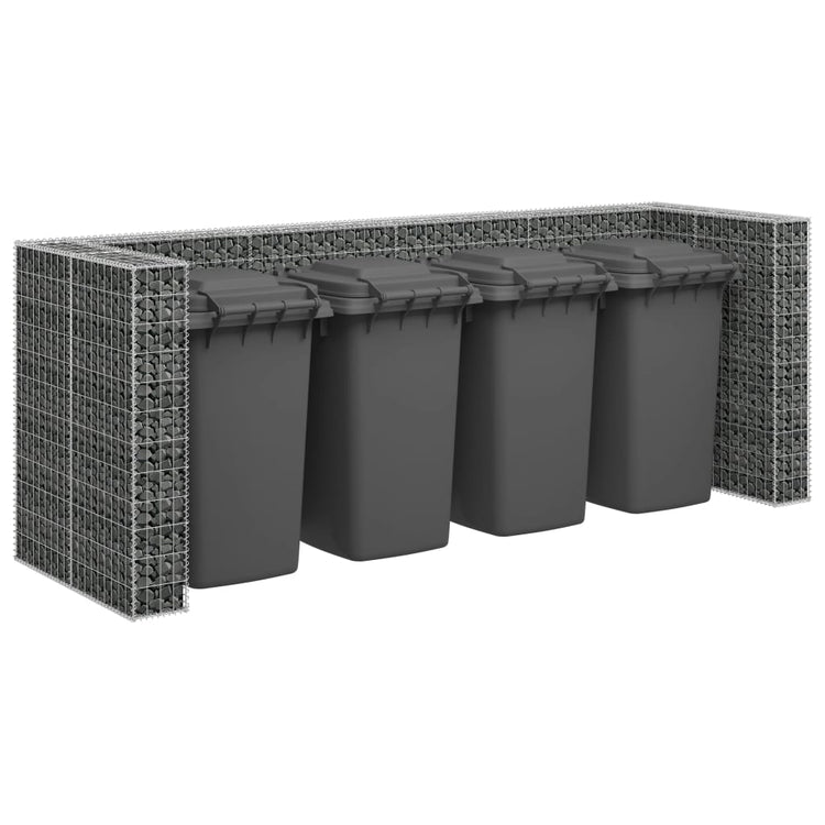 Vidaxl schanskorf contenants muraux 320x100x120 cm en acier galvanisé