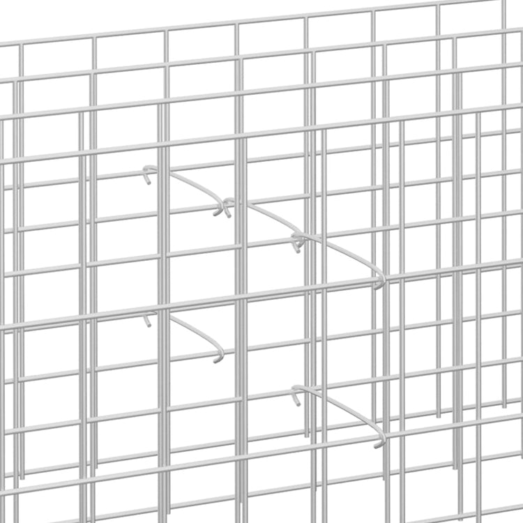 Vidaxl Gabion Crochets 100 st 15 cm en acier galvanisé