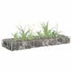Vidaxl Gabion Planter insenté 90x30x10 cm en acier galvanisé