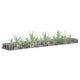 Vidaxl Gabion Planter surélevé 180x30x10 cm en acier galvanisé