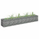 Vidaxl Gabion Planter surélevé 180x30x30 cm en acier galvanisé