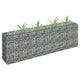Vidaxl Gabion Planter surélevé 180x30x60 cm en acier galvanisé