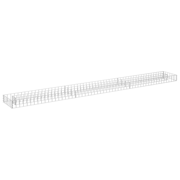 Vidaxl Gabion Planter surélevé 270x30x10 cm en acier galvanisé