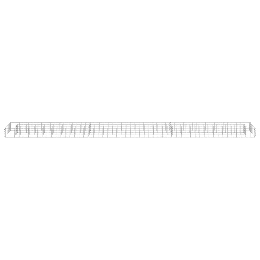 Vidaxl Gabion Planter surélevé 270x30x10 cm en acier galvanisé