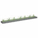 Vidaxl Gabion Planter surélevé 270x30x10 cm en acier galvanisé