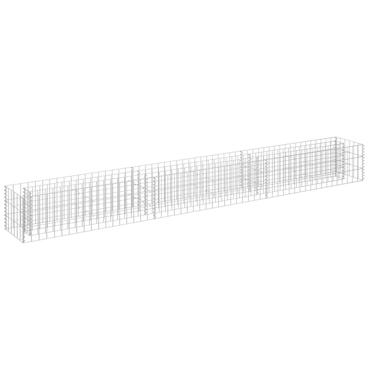 Le planteur Vidaxl Gabion a augmenté de 270x30x30 cm en acier galvanisé