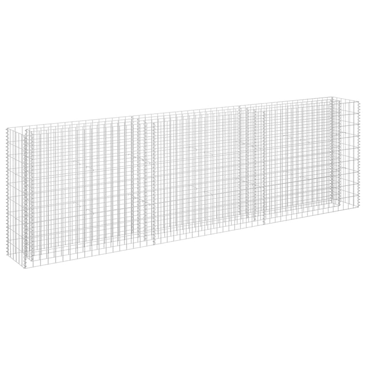 Vidaxl Gabion Planter surélevé 270x30x90 cm en acier galvanisé