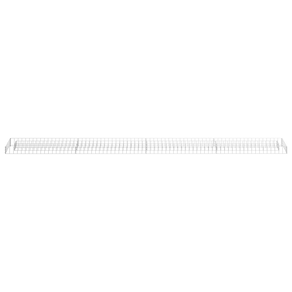 Vidaxl Gabion Planter insenté 360x30x10 cm en acier galvanisé