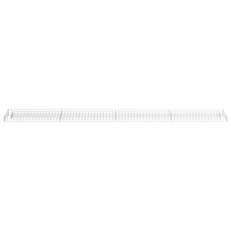 Vidaxl Gabion Planter insenté 360x30x10 cm en acier galvanisé