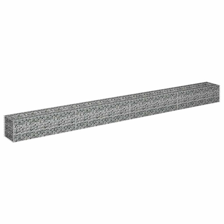 Vidaxl Gabion Planter insenté 360x30x30 cm en acier galvanisé