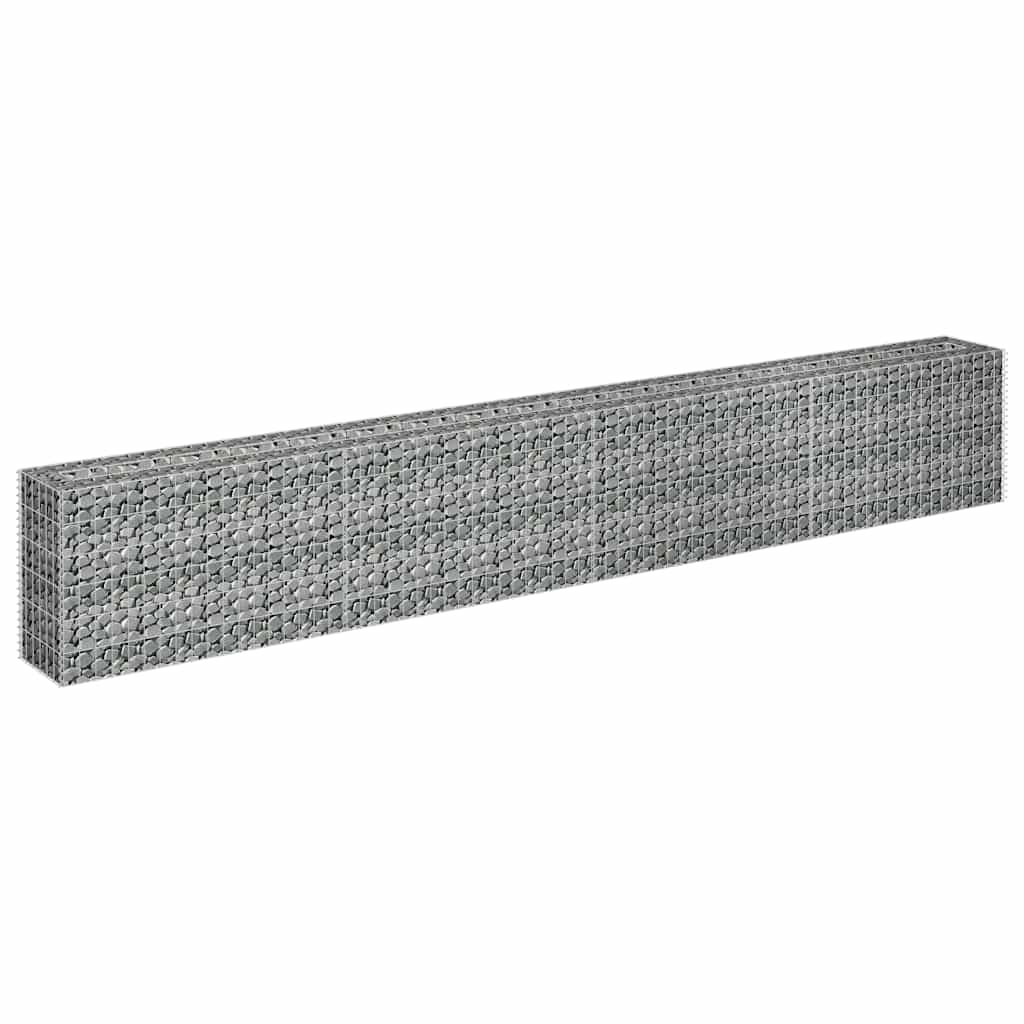 Vidaxl Gabion Planter insenté 360x30x60 cm en acier galvanisé