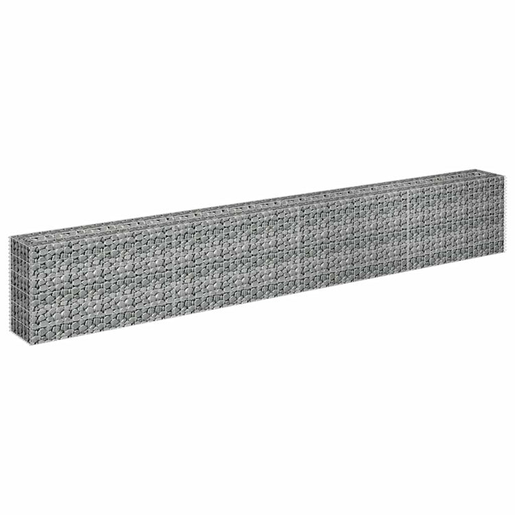 Vidaxl Gabion Planter insenté 360x30x60 cm en acier galvanisé