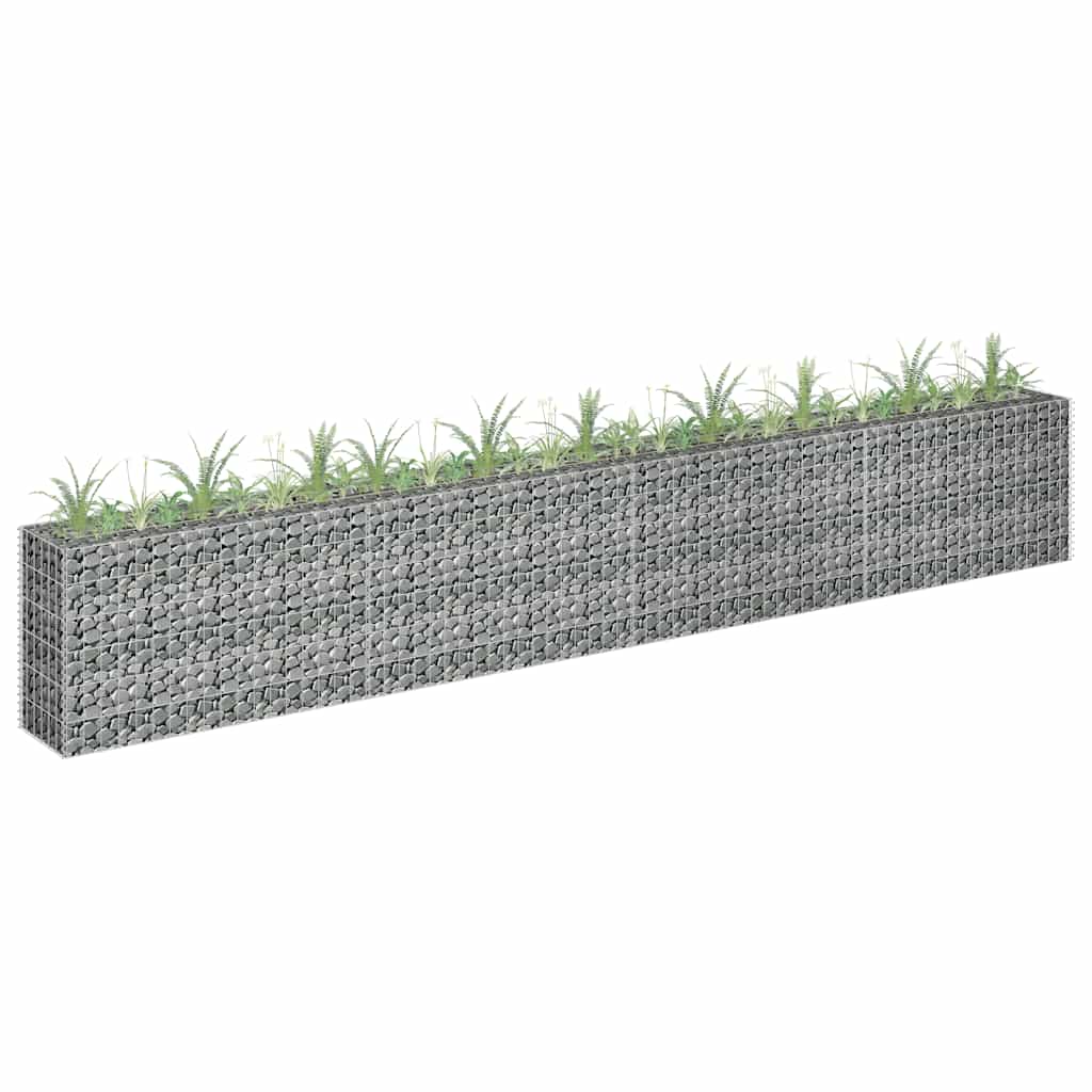 Vidaxl Gabion Planter insenté 360x30x60 cm en acier galvanisé