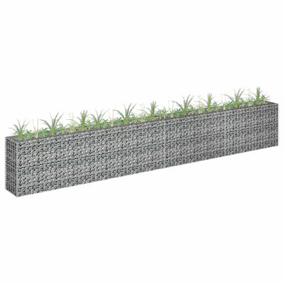 Vidaxl Gabion Planter insenté 360x30x60 cm en acier galvanisé