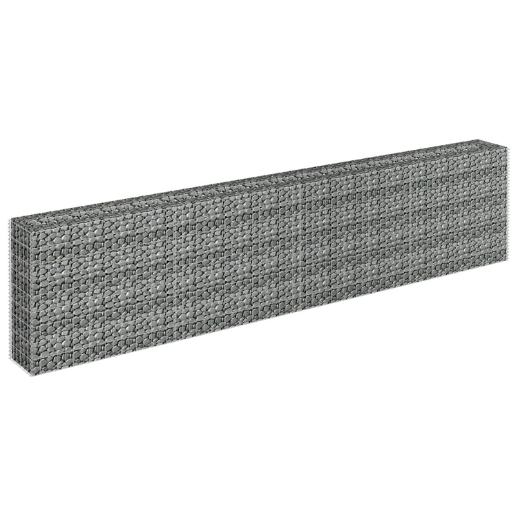 Vidaxl Gabion Planter surélevé 360x30x90 cm en acier galvanisé