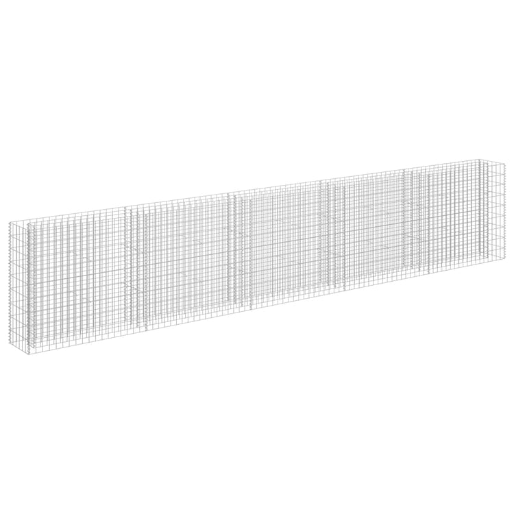 Vidaxl Gabion Planter insensible 450x30x90 cm en acier galvanisé